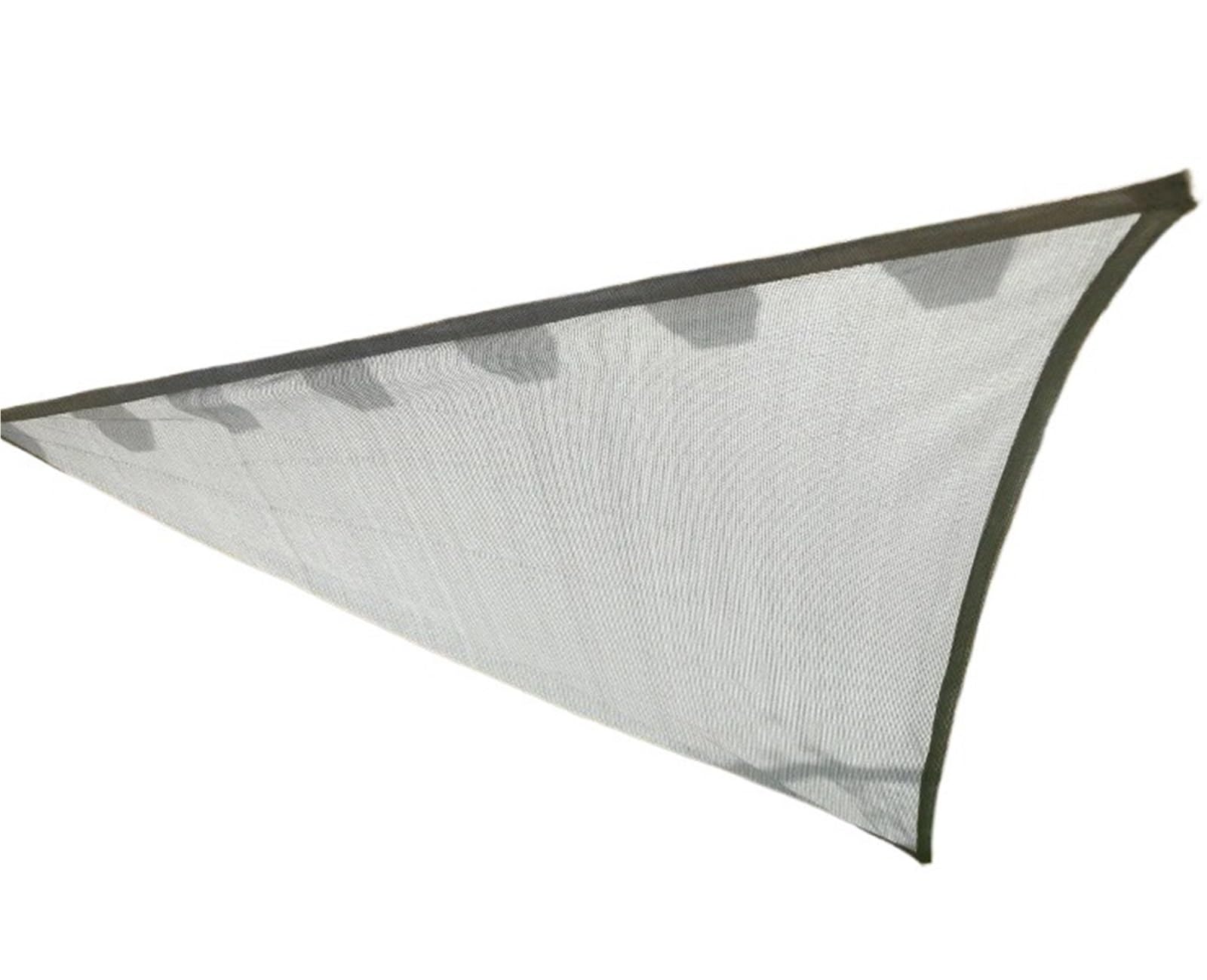 Voile d'ombrage triangulaire 4x4m imperméable gris anti-UV pour pergola