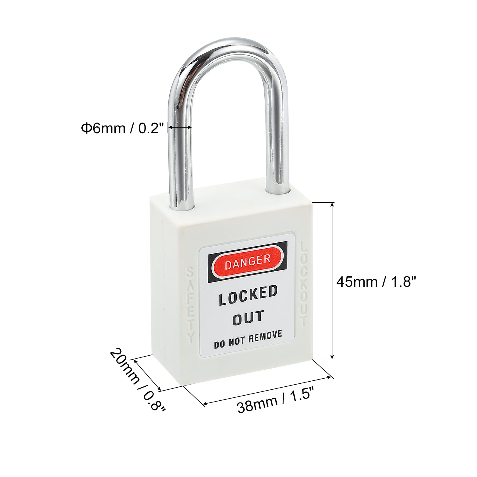 PATIKIL Lockout Tagout Locks with Key - Image 2