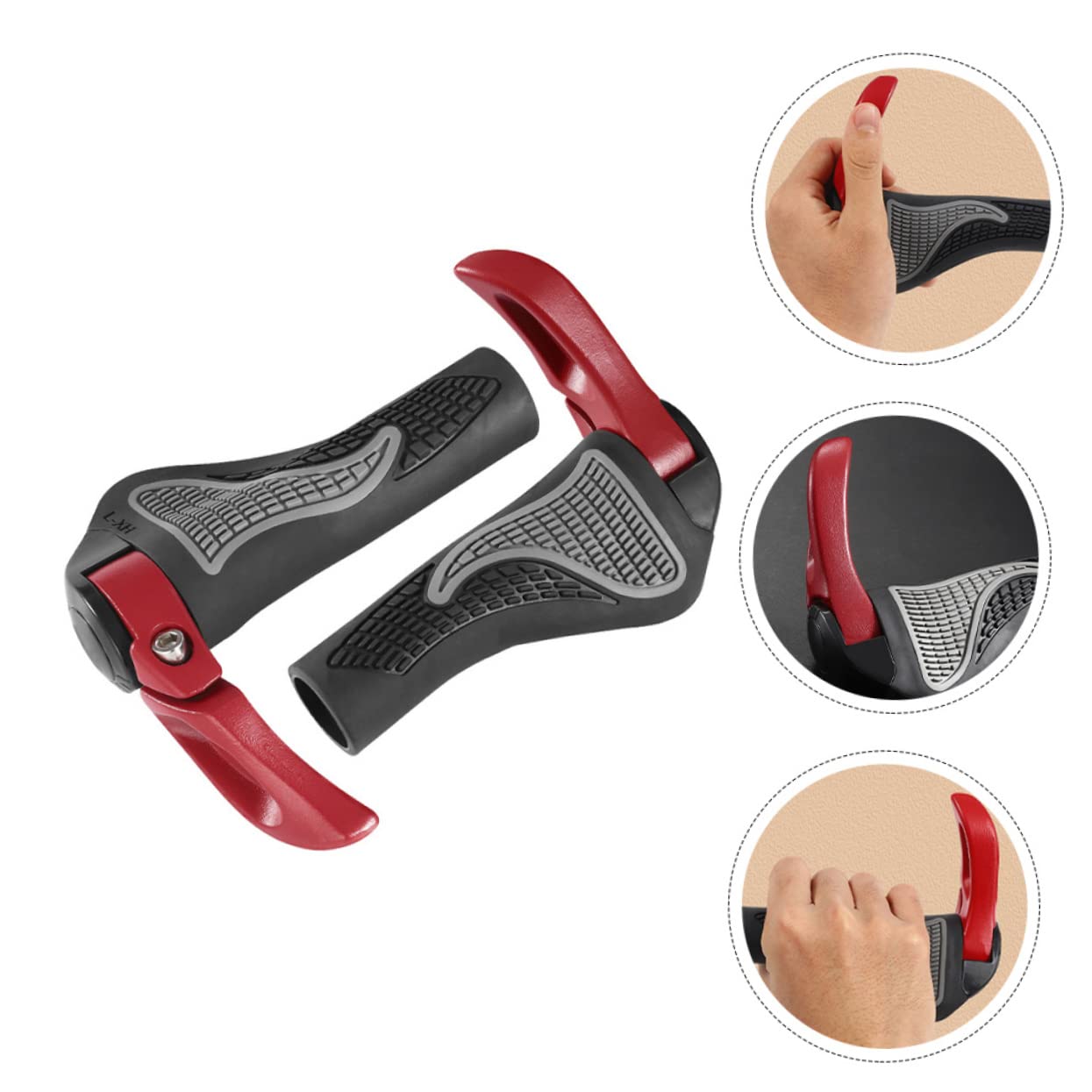 UKCOCO Housse de Guidon de Vélo Dérapante Protection Ergonomique pour Cyclisme Lot de Rouge