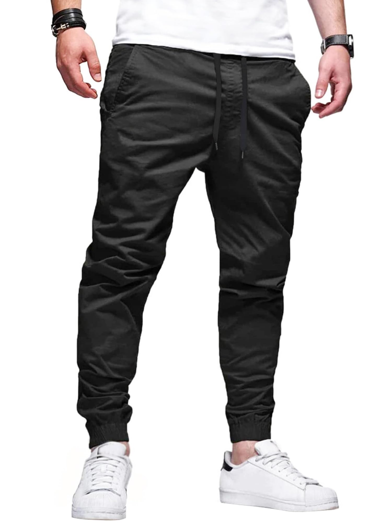 Men's Casual Chino Jogger Pants