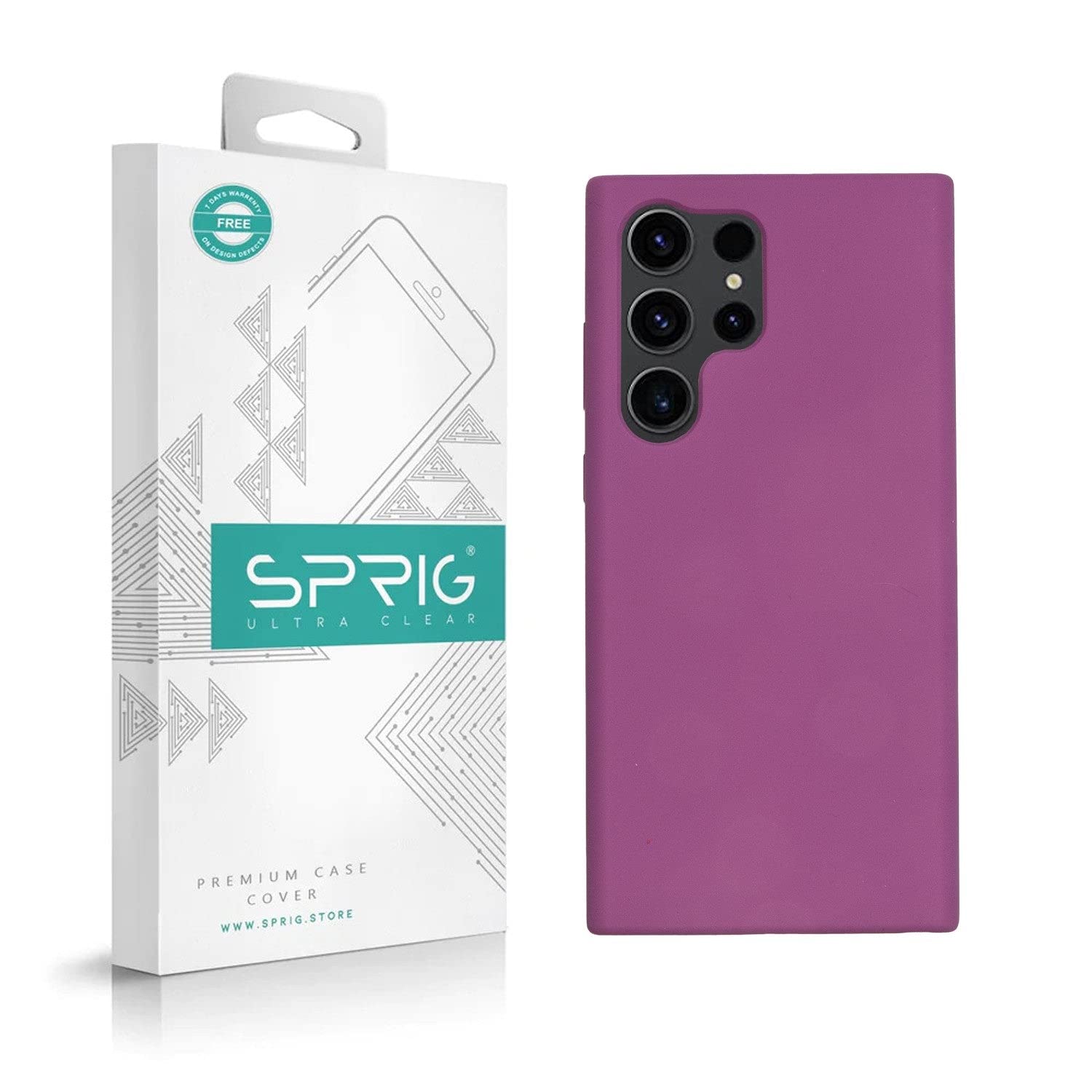 SPRIG Cases Compatible with Samsung Galaxy S23 Ultra 5G Phone Liquid Silicone Premium Back Cover Drop Tested Shock Proof Case for Boys and Girls with Camera Protection (Purple) (B0C2ZDDKSX) Amazon Price History, Amazon Price Tracker