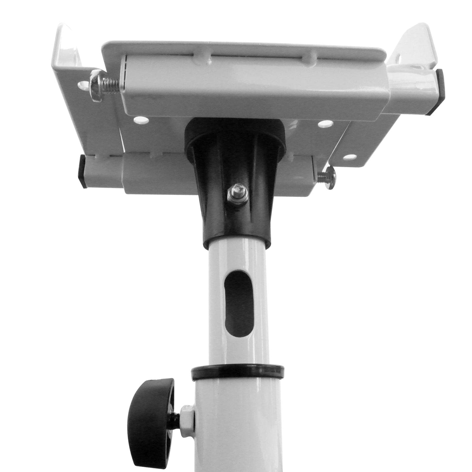 Drall Due Supporti Bianchi per diffusori Audio telescopici Regolabili in Altezza con passacavi Modello: LS-1W