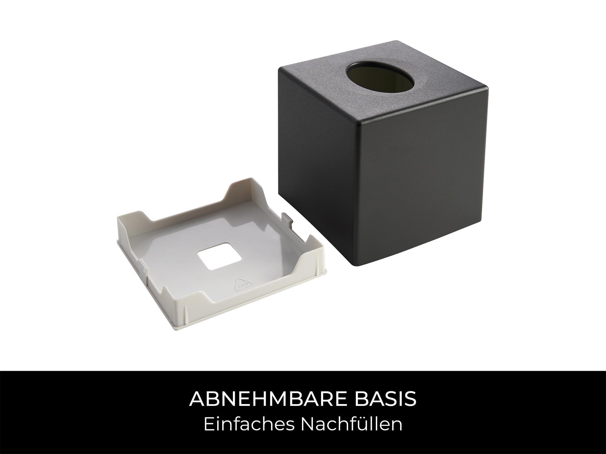 Corby Cube Taschentuchbox-Abdeckung (Devon / TBC0001) in Schwarz