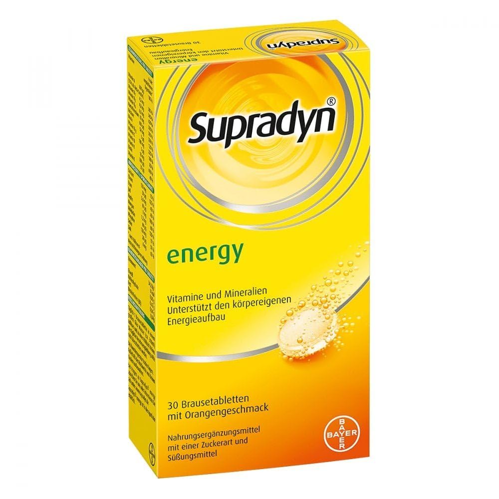 Bayer Vital GmbH Supradyn 30 Brausetabletten mit Orangengeschmack Vitamine und Mineralstoffe