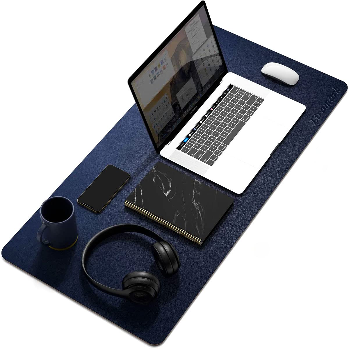 LIRAMARK Desk Pad, 700mm x 350mm PU Leather Office Desk Mat, Ultra Thin, Extra Large, Waterproof Desk Blotter, Laptop Mouse Pad Table Protector for Office and Home (Midnight Blue) (B09PG24L1M) Amazon Price History, Amazon Price Tracker
