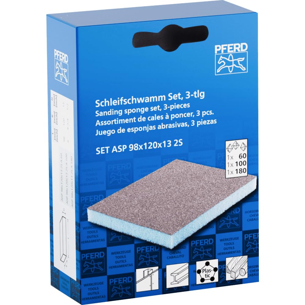 Pferd Sanding Sponge, Gray, Grey