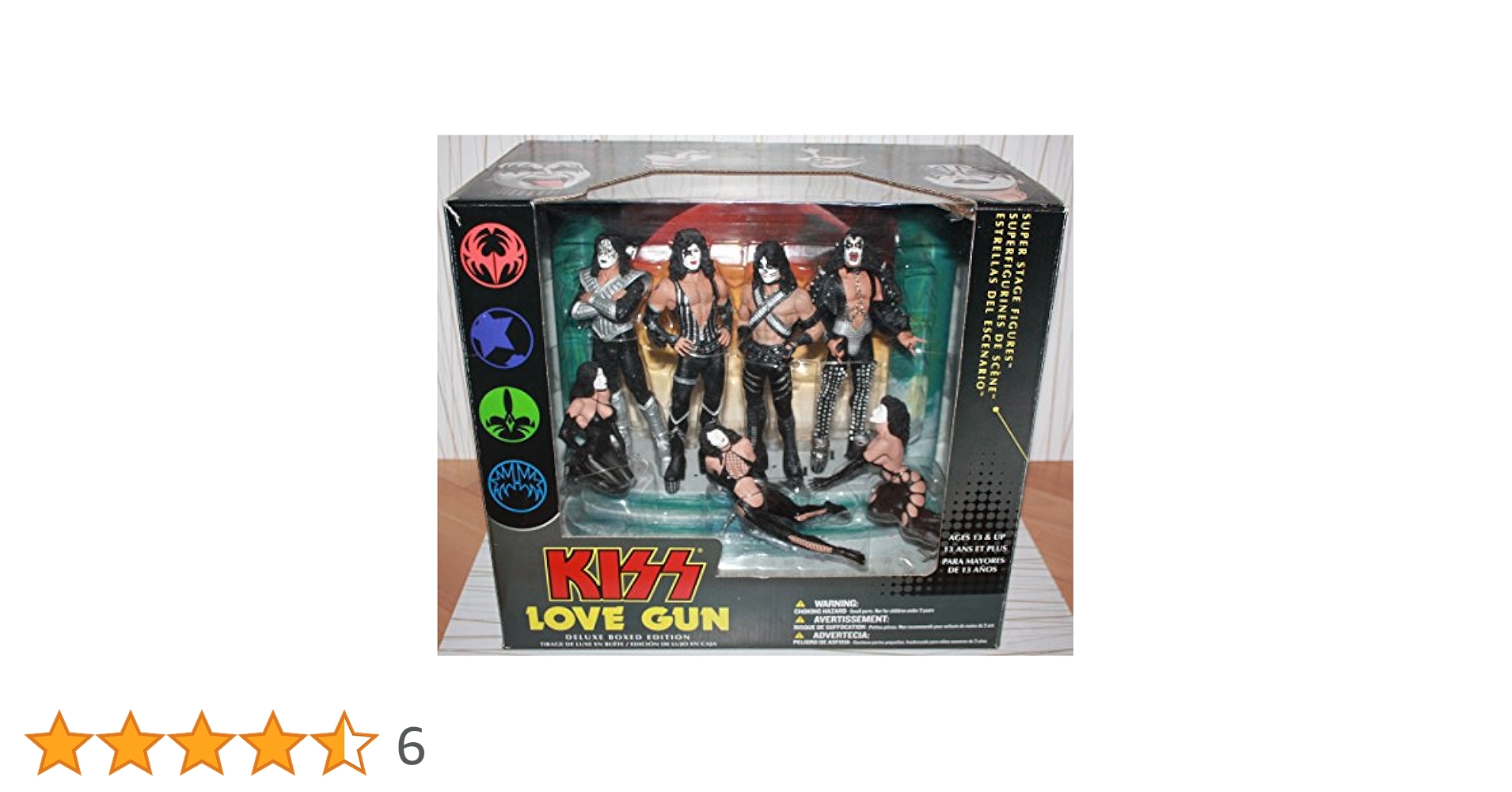 KISS ラブガン デラックスフィギュアBOX Music マクファーレン キッス ラヴ・ガン デラックス ボックス