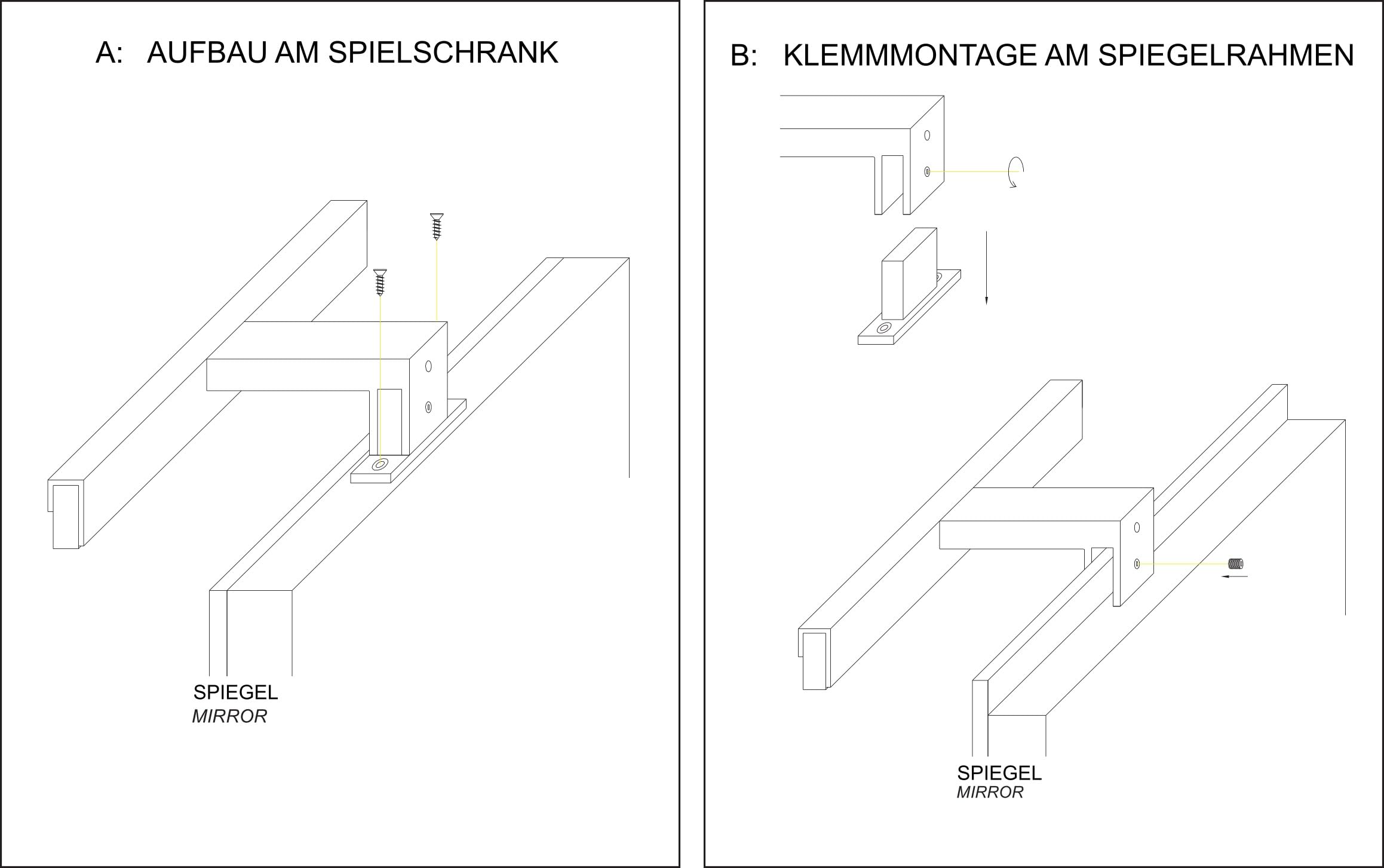ACCE LED Spiegelleuchte Bad, Spiegelleuchte mit Schalter Neutralweiß Spiegellampe Badezimmer 230V, Spiegellampen Spiegel Badezimmerschrank, IP44 Wasserdicht Badspiegelleuchte (schwartz, 60cm)