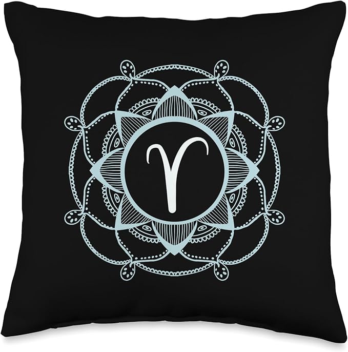 Zodiac sign Aries Horoscope Throw Pillow