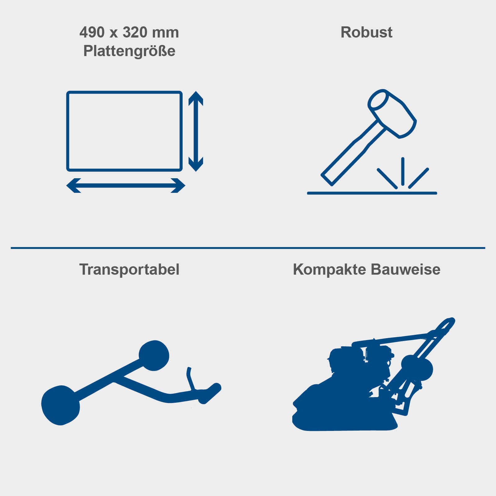 Scheppach Benzin Rüttelplatte HP1400S Verdichter Rüttler Vibrationsplatte | 2 PS Leistung | 13 kN Verdichtungsdruck | 25cm Verdichtungstiefe | Komplettset inkl. Gummimatte und Fahrvorrichtung