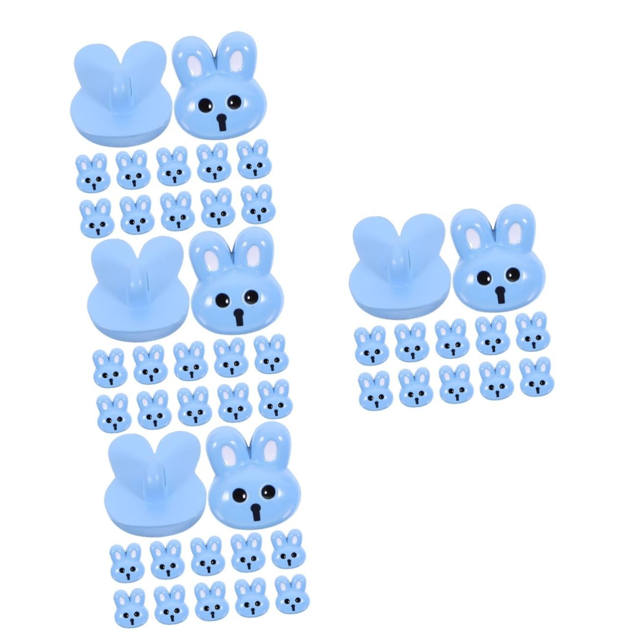 Tofficu 48pcs Bunny Modeling Buttons DIY Resin Buttons for Sewing Clothes for Easter Bunny Costumes and Crafts Craft for Garment DIY