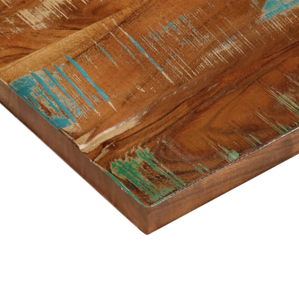 vidaXL Tischplatte, Holzplatte Rechteckig, Massivholzplatte für Tisch Esstisch Couchtisch, Ersatztischplatte, 40x30x3,8cm Altholz Massiv