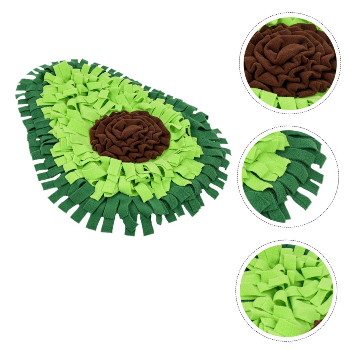 Tappetino Olfattivo per Cani in Pile Verde, 1 Pezzo