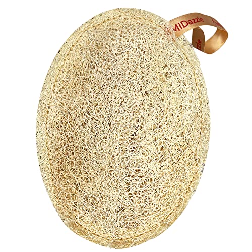 Image of Midazzle 100% Natural Body Scrubber Loofah for Bathing (Oval) (Pack of 5)
