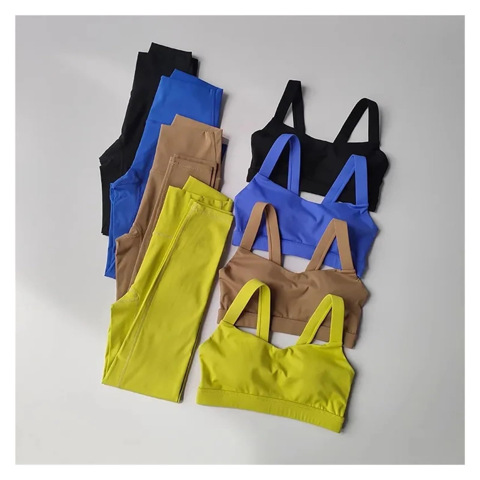 1 Set Seamless Yoga Suit Women Sports Bra High Waist Leggings Shorts Outfit Gym Fitness Workout Clothes Sportswear para Mujer