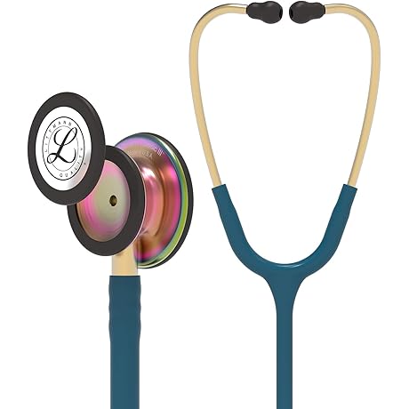Classic III Rainbow Stethoscope With 27" Caribbean Blue Tube