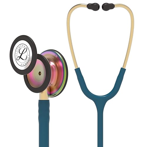 Miniatura 71 de 3M Littmann Classic III - Estetoscopio de monitoreo, acabado arco iris, tubo frambuesa, 27 pulgadas, 5806 Tubo de frambuesa