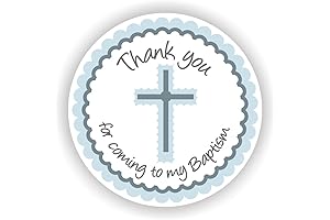 Baptism Stickers - Boy Baptism Stickers - Favor Stickers