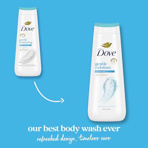 Dove Body Wash 2 Count Gentle Exfoliating With Sea Minerals Instantly Reveals Visibly Smoother Skin Cleanser That Effectively Washes Away Bacteria While Nourishing Your Skin 20 oz
