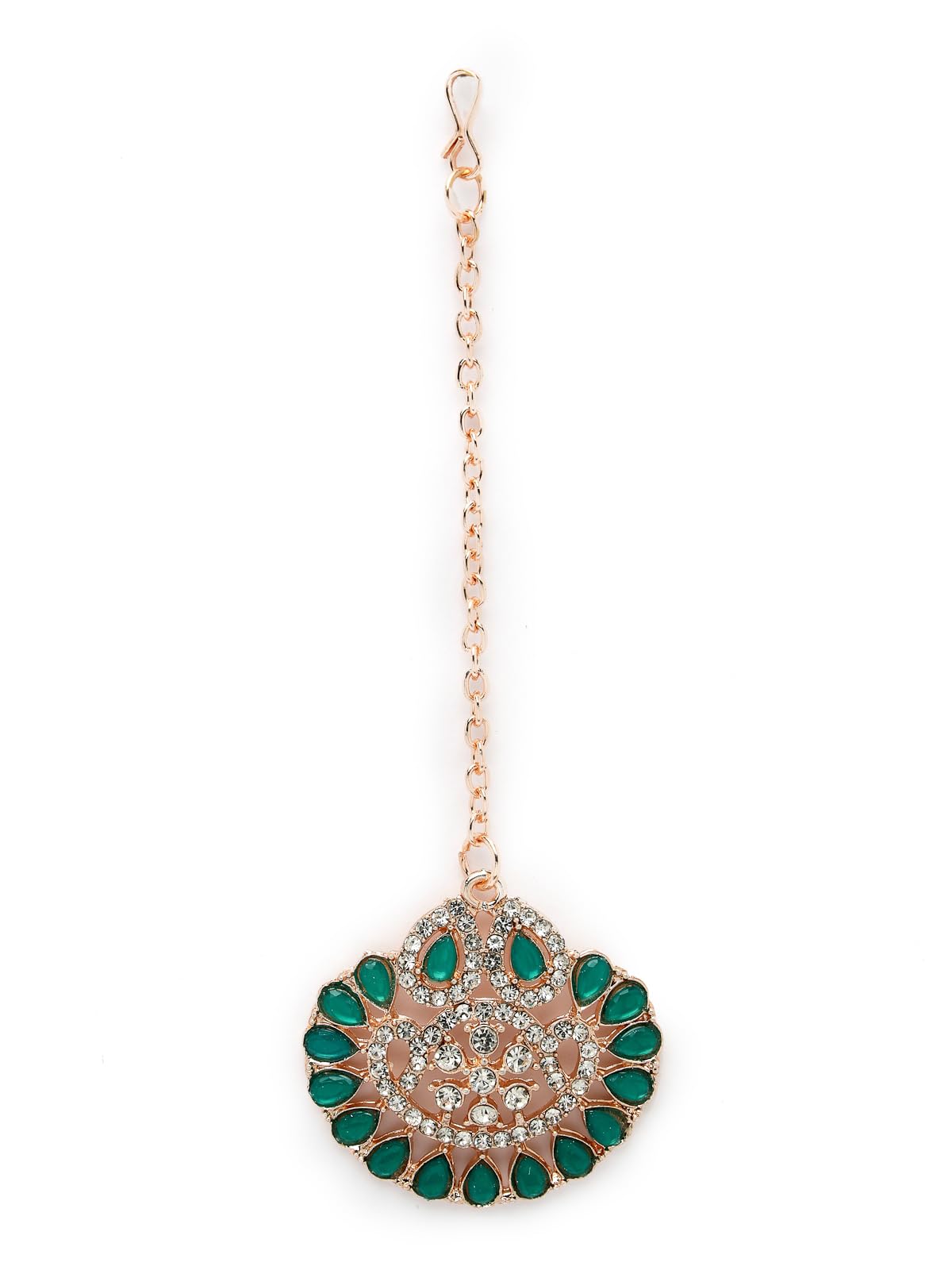 Trendy AD Stones Necklace Set with Earring & Maangtika