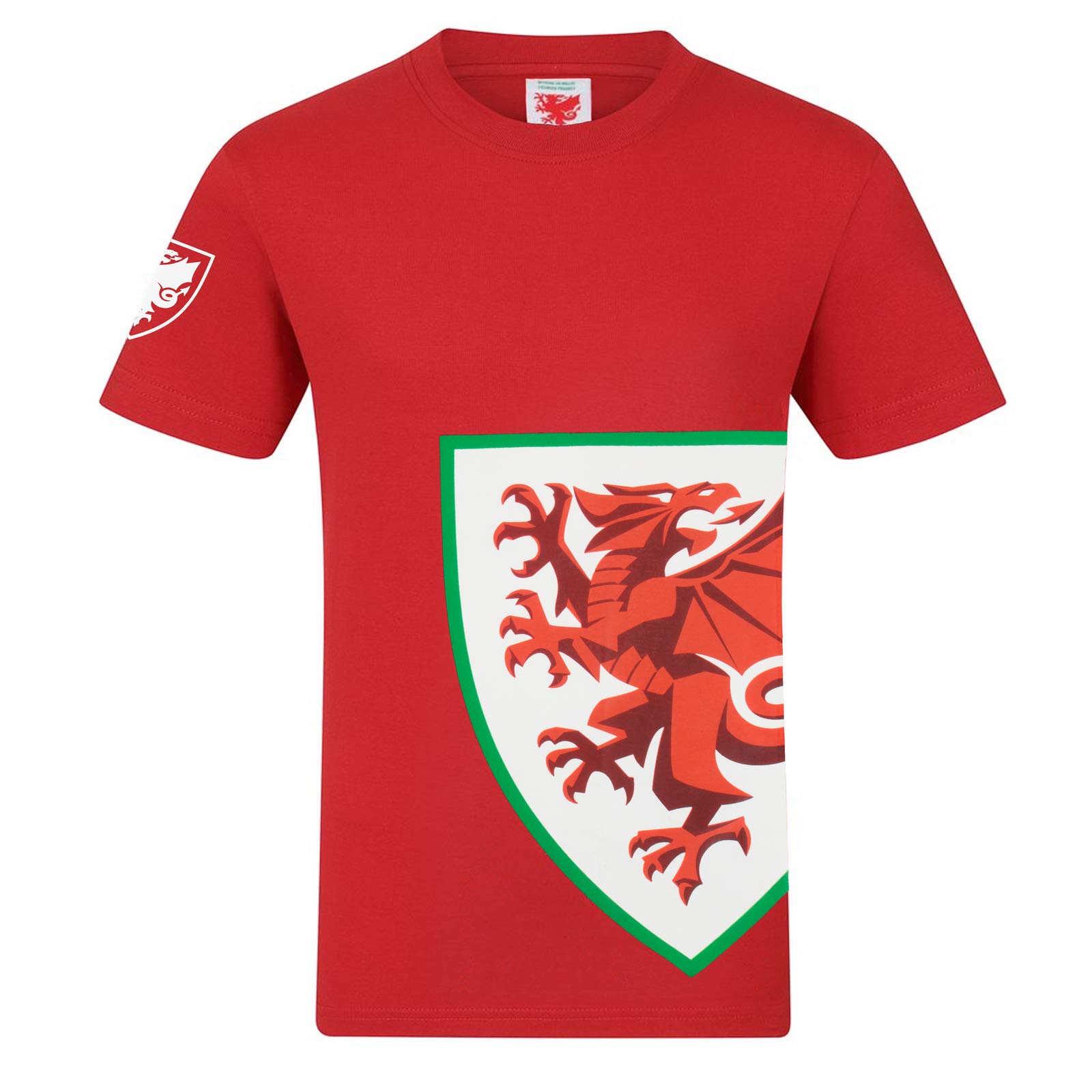 Wales Men's Red Cymru Faw Official Football Gift Graphic T-Shirt Medium
