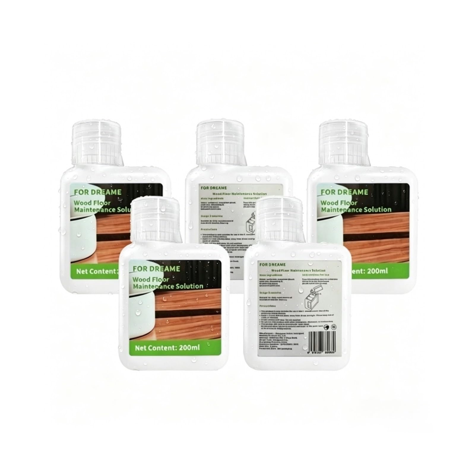 Solución For El Mantenimiento De Suelos De Madera For Aspiradora 200 ML. Compatible Con Dreame Matrix / Aqua10 / X / Aqua10 / L10s / L50 / L40s.(5 pcs)