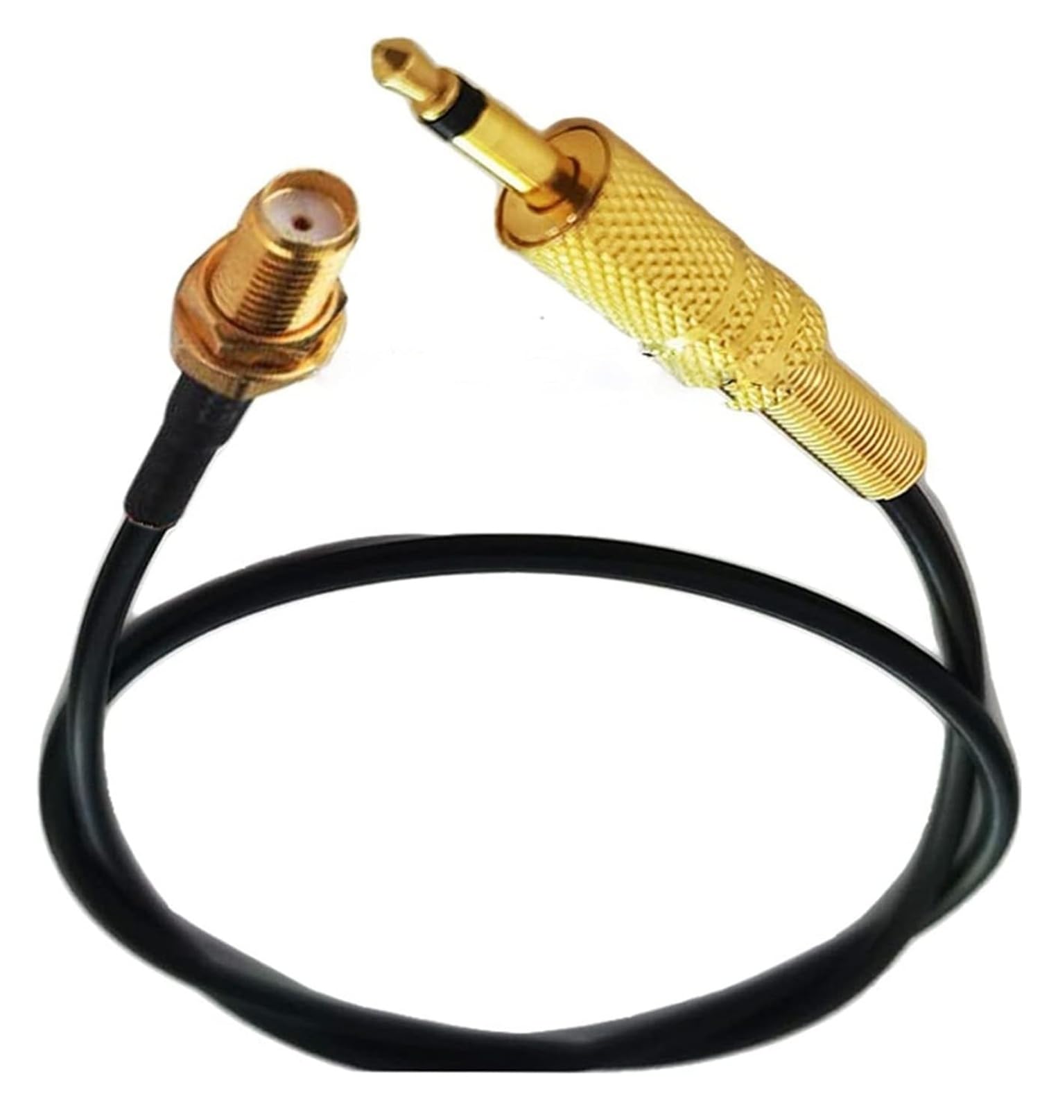 Jack femmina SMA fino a 3,5 mm maschio 1/8 pollici adatto for CC/TV. Antenna di sorveglianza RG174. Cavo spiralato 15/20/30/50 cm 1/2/3/5/10m(2m)