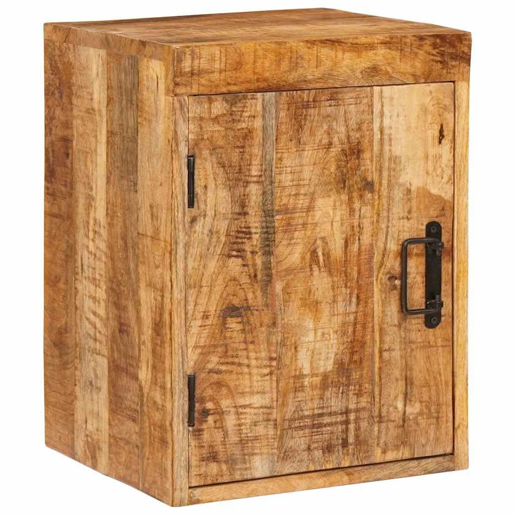 Petite table de nuit rustique bois de mangue marron résolvant le manque de rangement