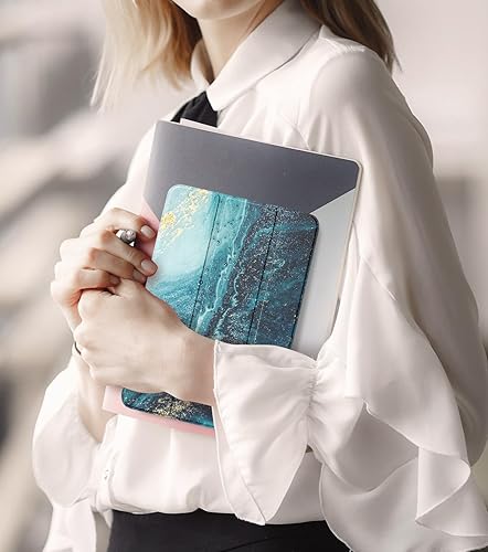 Miniatura 9 de MoKo Funda compatible con Tienda Kindle Fire HD 8 y 8 Plus (1210 generación, versión 20222020) de 8 pulgadas, cubierta de piel sintética con triple