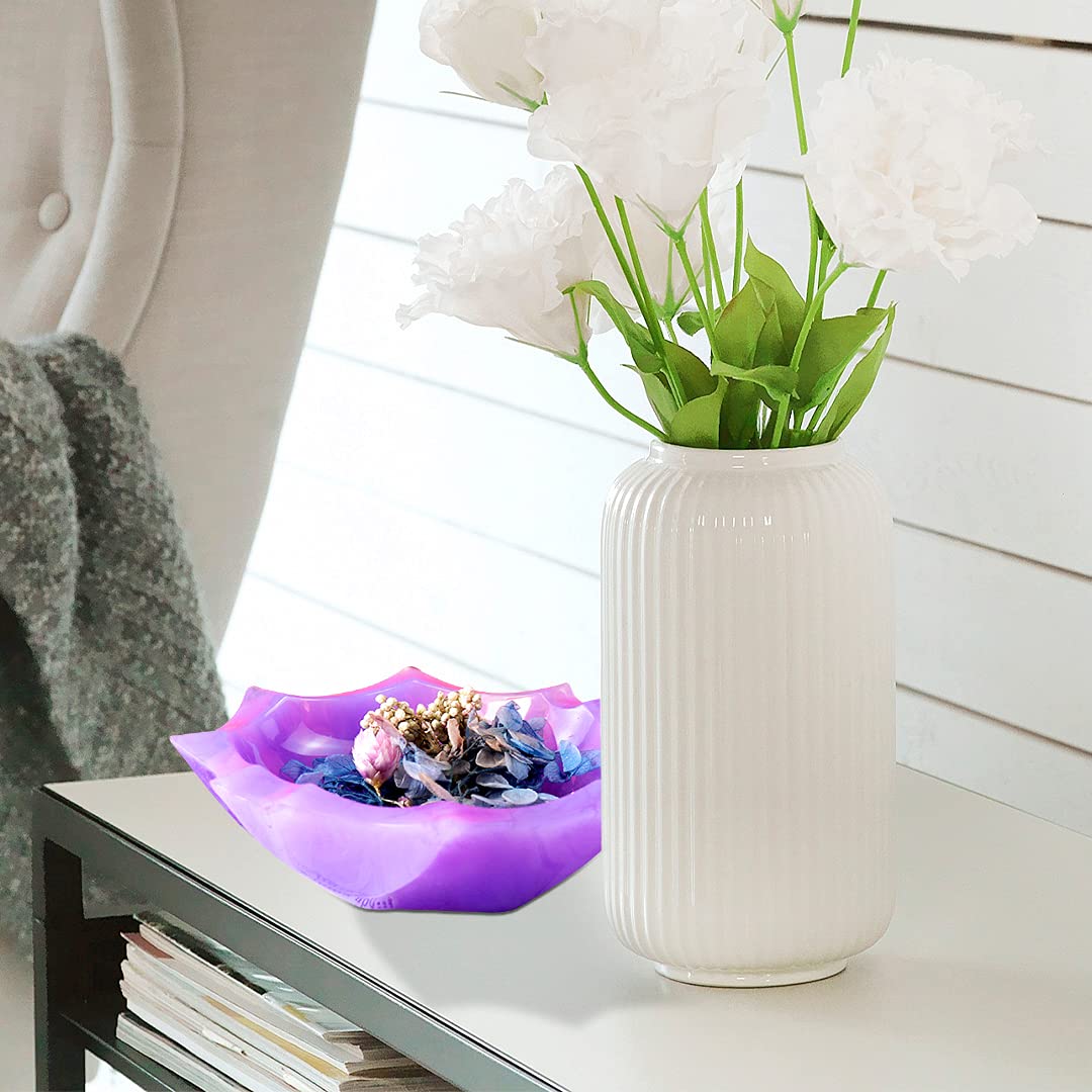 Plateau Résine Epoxy Moule Silicon Assiettes Rond Moule De