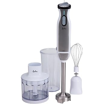 Jata BT199 &ndash; Hand Blender 1000 W with Speed Regulator, Detachable Stainless Steel Foot, Double Titanium Blender, Includes Cho