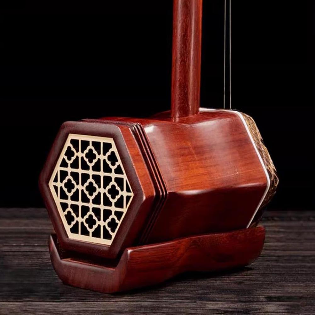 Erhu Professionale In Legno Di Sandalo Nero, Strumento A Due Corde Simile A Un Violino Cinese, Ideale Per Musicisti Esperti.(Red)