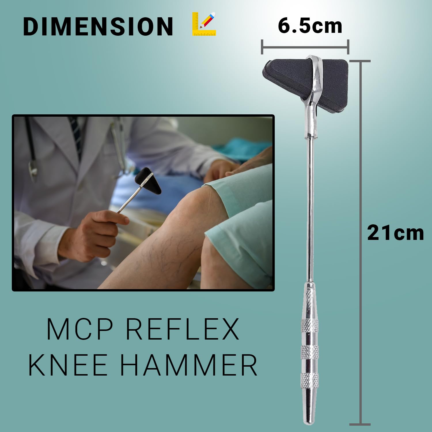 MCP Taylor Knee Hammer - Reflex Hammer for Doctors -4 MCP Taylor Knee Hammer - Reflex Hammer for Doctors -4