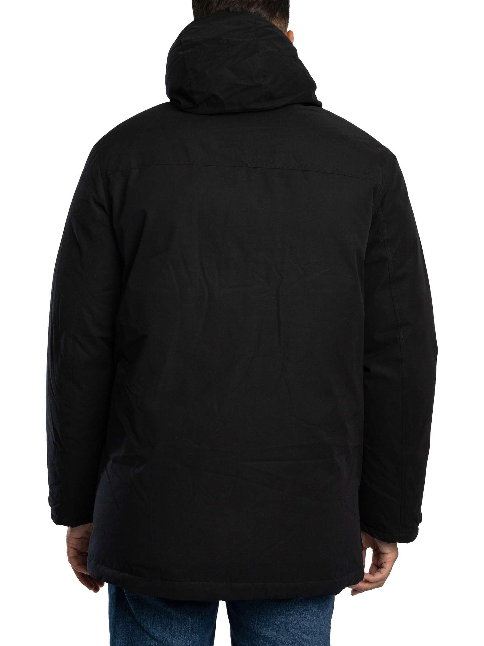 Lyle & Scott Uomo Giacca Parka A Membrana, Jet Black, XXL