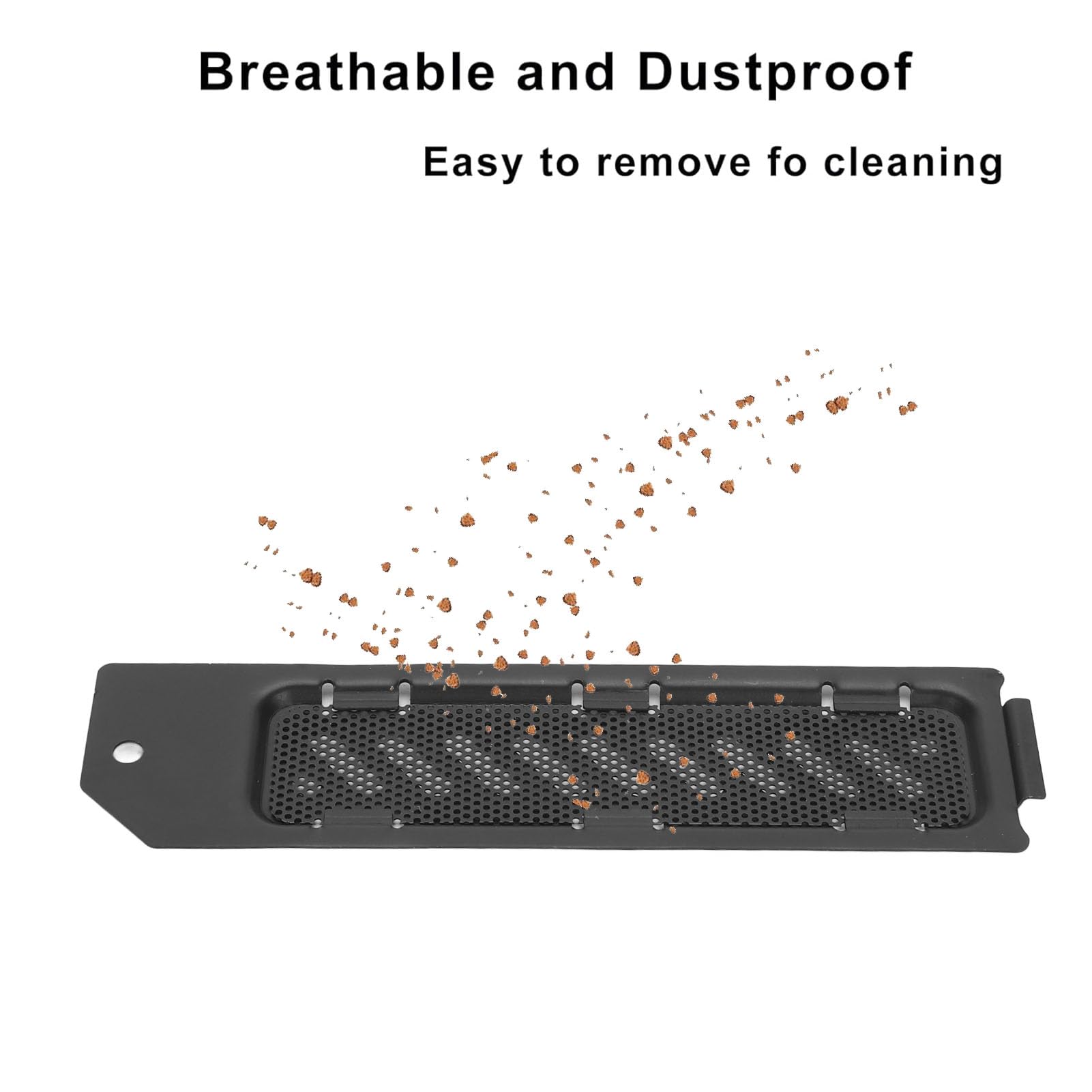 Copertura Antipolvere per Slot di Estensione SSD Slim M.2, Copertura per Dissipazione del Calore in Metallo in Lega di Alluminio con Fori di Ventilazione (BLACK)