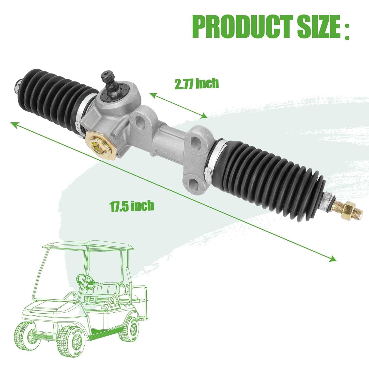 10L0L Golf Cart Steering Gear Box Assembly for Club Car DS 1984-2004, OEM# 101878302 1012452