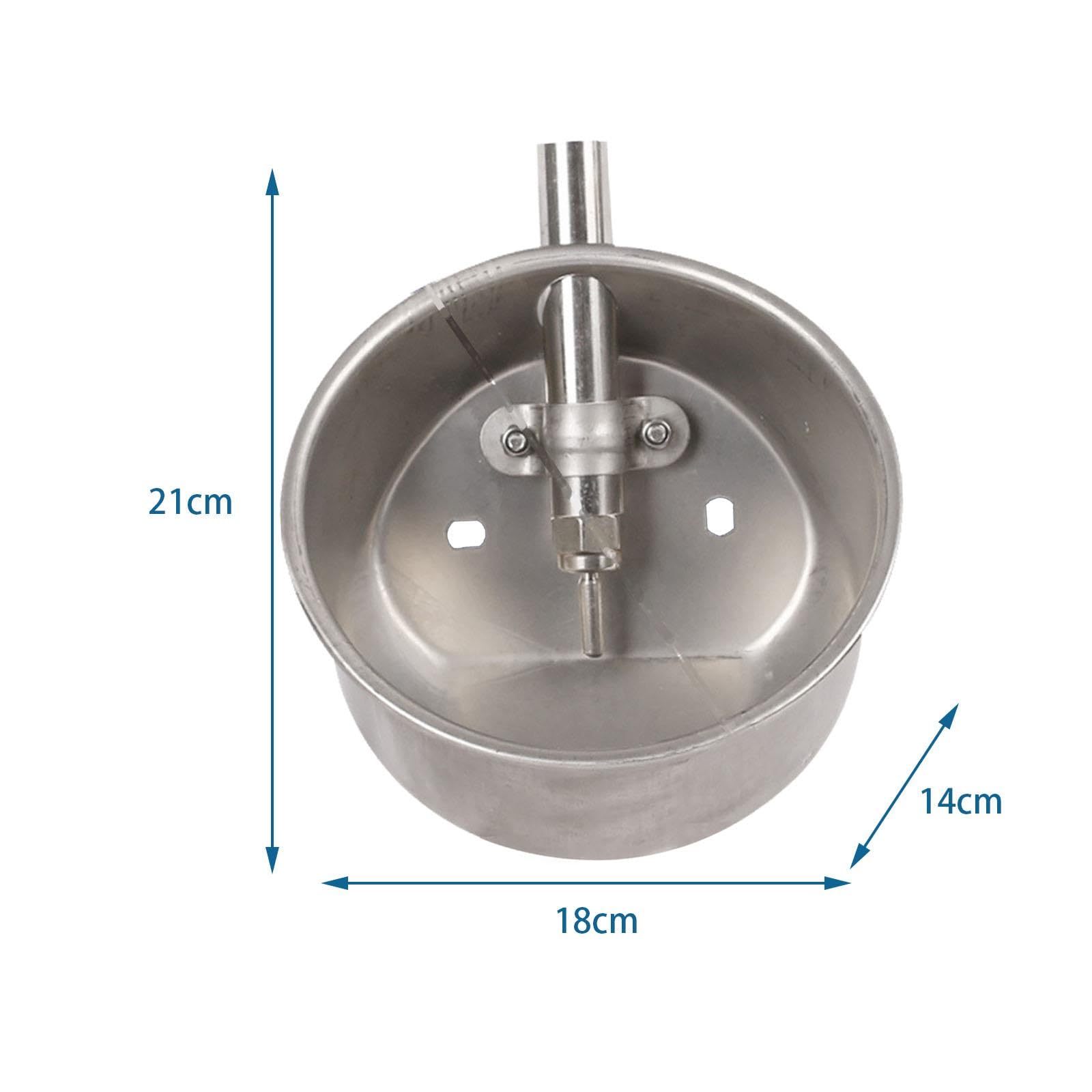 Gralara Abreuvoir Automatique pour Cochon en Acier Inoxydable Épaissi, Bol à Boire Robuste, Bol d'Abreuvoir pour Animaux, Abreuvoir pour Porcelets et Cochons, pour Élevage Porcin et Bétail, L