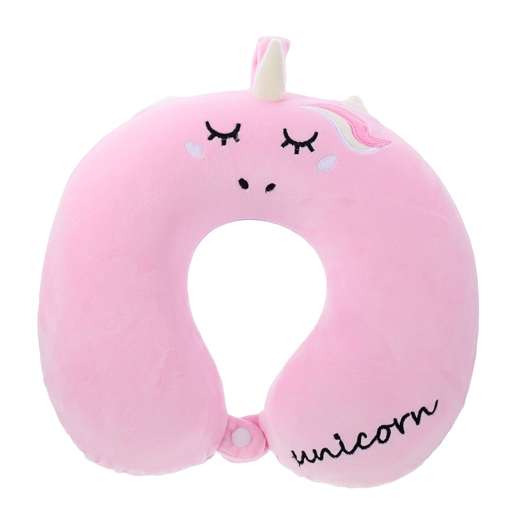 Coussin Voyage Shengxi Oreiller De Voyage Licorne - Mousse Mémoire Forme Pour Enfants Et Adultes (30x30cm) Accessoire Avion Voiture
