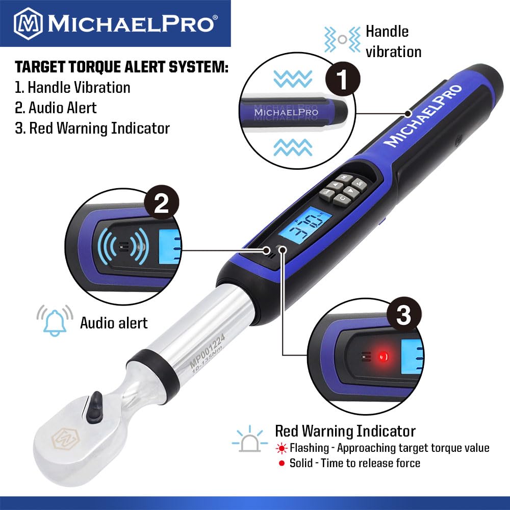 MichaelPro 3/8 Digital Torque Wrench With Angle Function, 10 - View #6