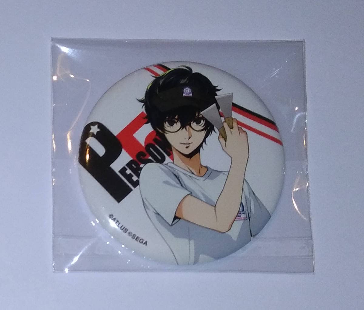 ペルソナ5 主人公 雨宮蓮 25thロールアイス コラボ 缶バッチ ペルソナ25周年 ロールアイス コラボ 限定グッズ P5主人公