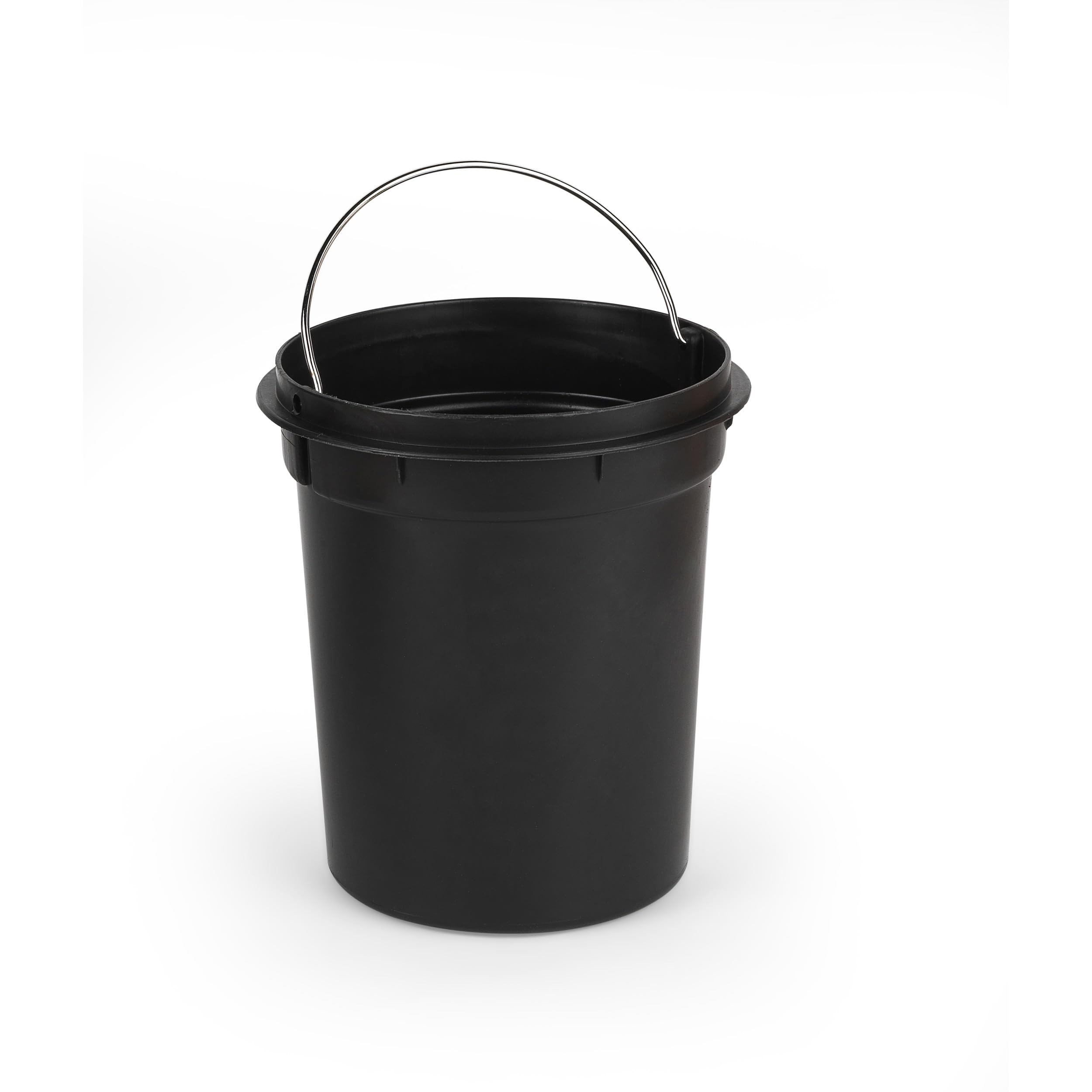 Beldray cubo de baño con pedal 3 L - papelera pequeña redonda de acero inoxidable, tapa de cierre suave, cubo interior extraíble, ideal para baño, dormitorio u oficina, negro