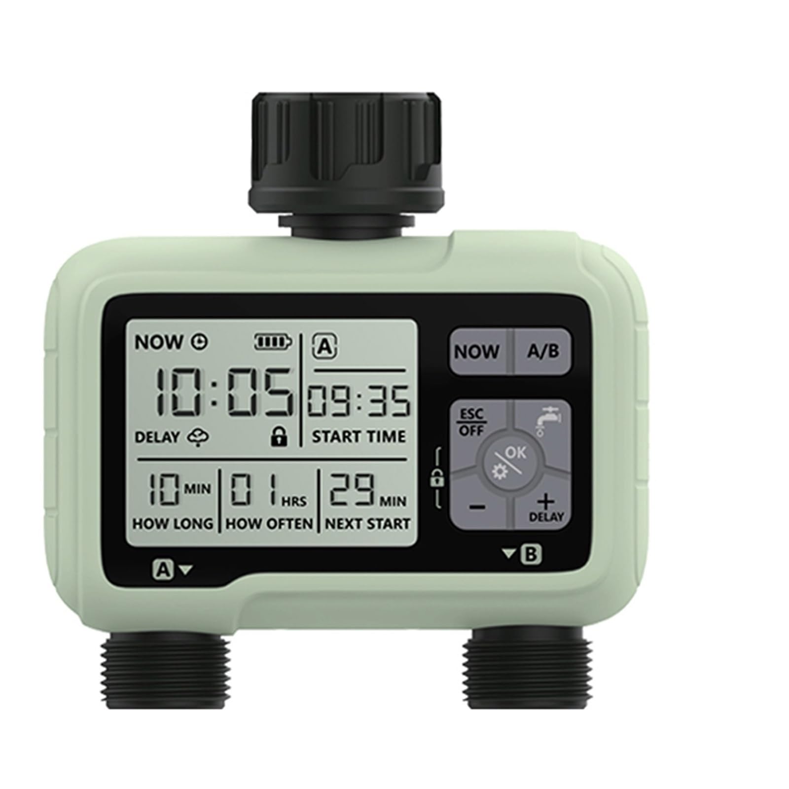 HCT-326 Garden Outdoor Intelligent Double Out Irrigation Timer Watering System(POP4-HCT-326-UN)
