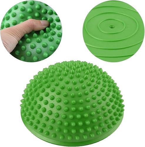 Bola del masaje del pie, bolas inflables de la yoga de la mitad del PVC, punto del masaje Fitball ejercicios fitness entrenador