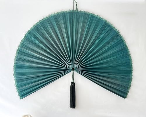 MadeTerra S Bamboo Fan Wall Decor | Bamboo folding fan Wall| Beautiful Home Decoration Size: 37 x 49 inch-F10