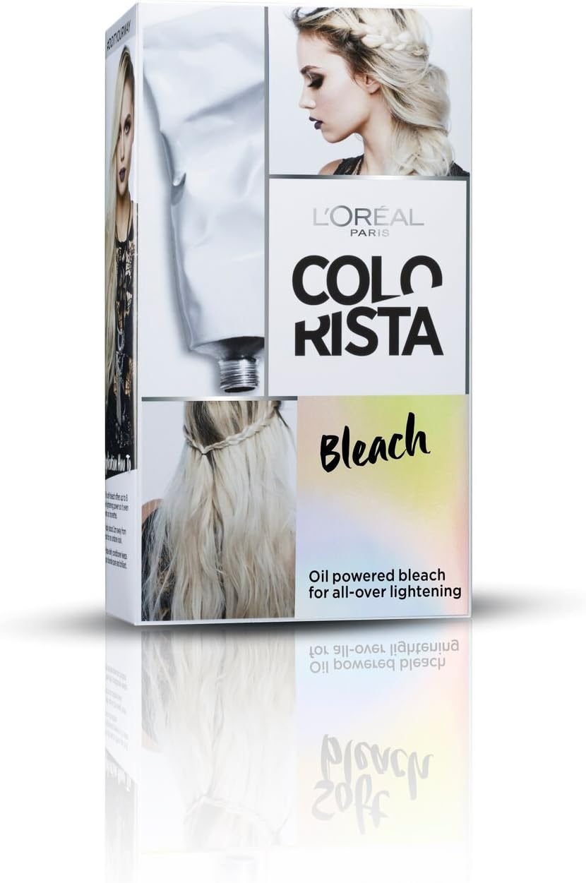 L'Oreal Paris Colorista Effect Bleach Lightening Kit, 1 Application, Lightens Hair with No Brassiness, Colour: Bleach