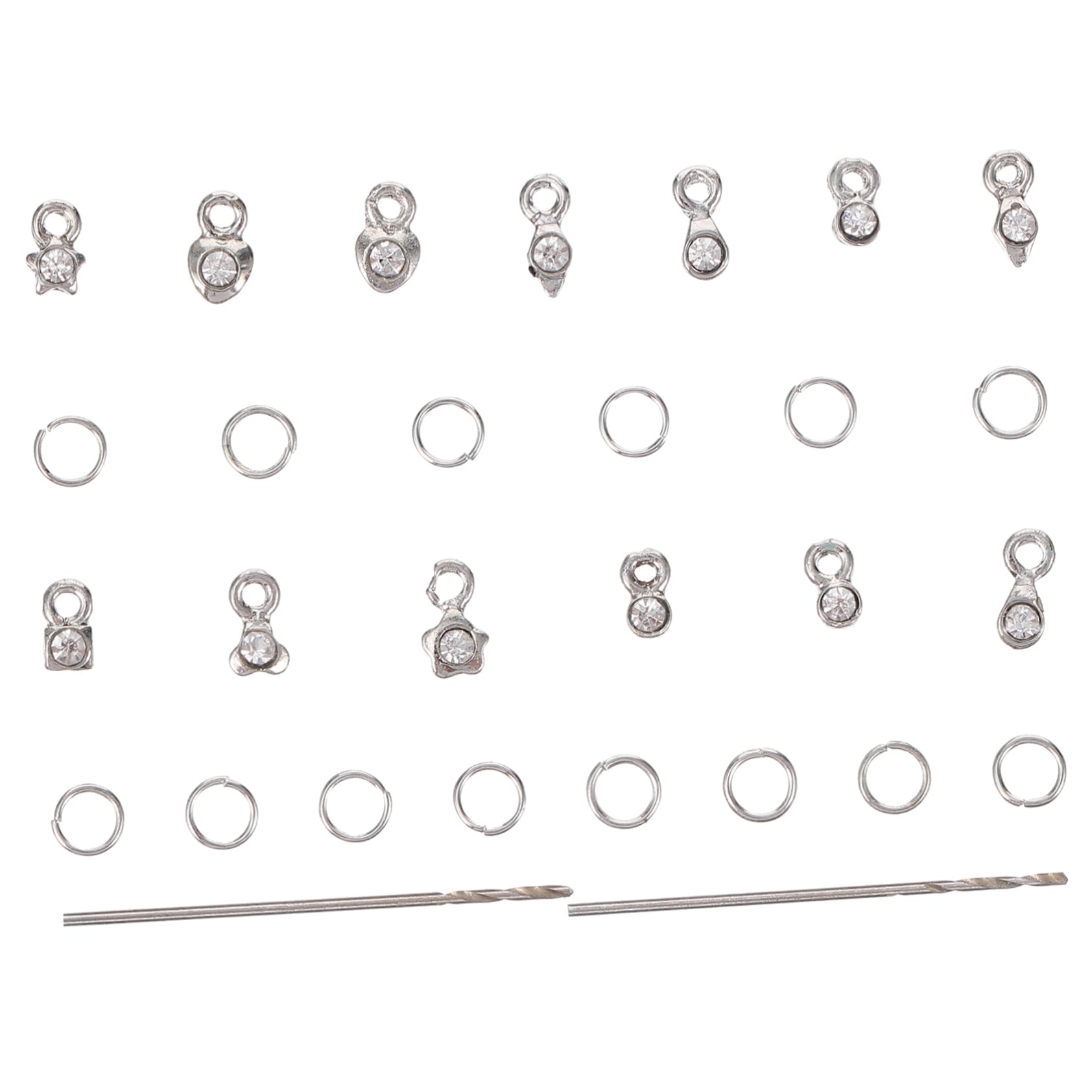 Beatifufu 2Sets Dangle Nail Art Charms Nail Jewelry Decoration with Nail Piercing Tool for Creative Nail Designs and Crafting Includes Nail Charm Glue for Secure Application