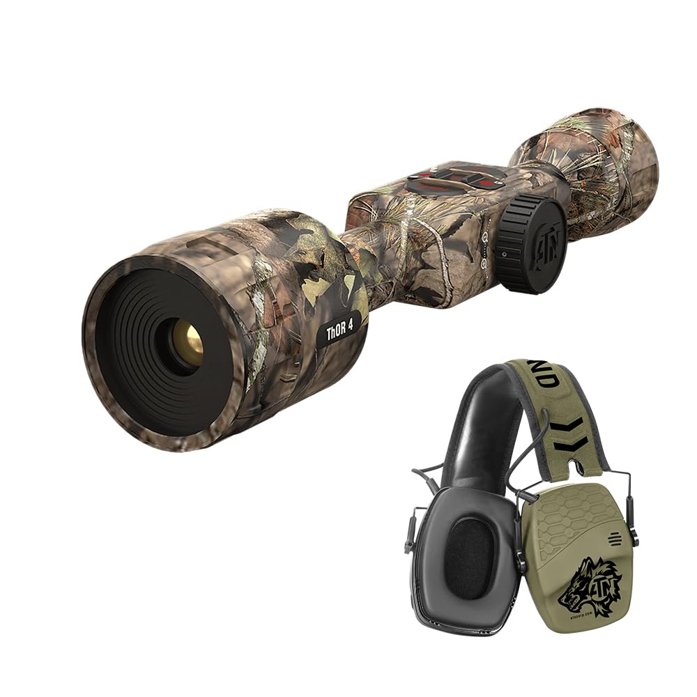 Thor 4 640x480 1-10x Break-Up Country Smart HD Thermal Hunting Scope | X-Sound Hearing Protection Set