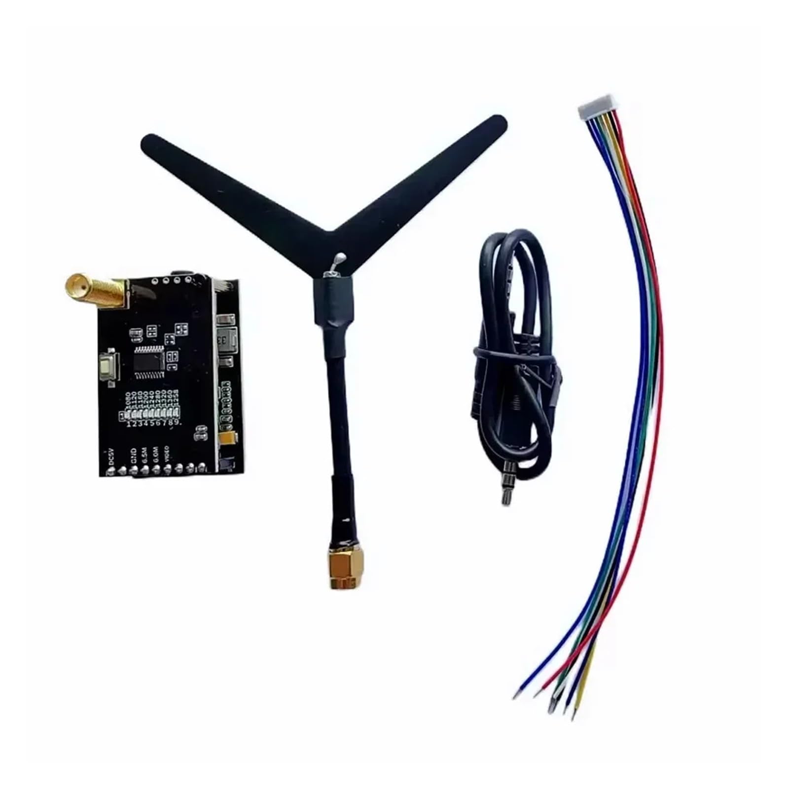FPV 1.2G 0.1mW/25mW/200mW/800mW 9CH Trasmettitore TX e Ricevitore RX FPV Combo, Compatibile con Modelli RC Drone Quad Booster di Miglioramento(TX and RX)