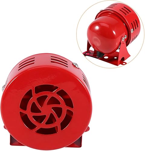 Miniatura 7 de 12V coche eléctrico camión motocicleta conducido aire incursión sirena cuerno alarma fuerte 50s rojo
