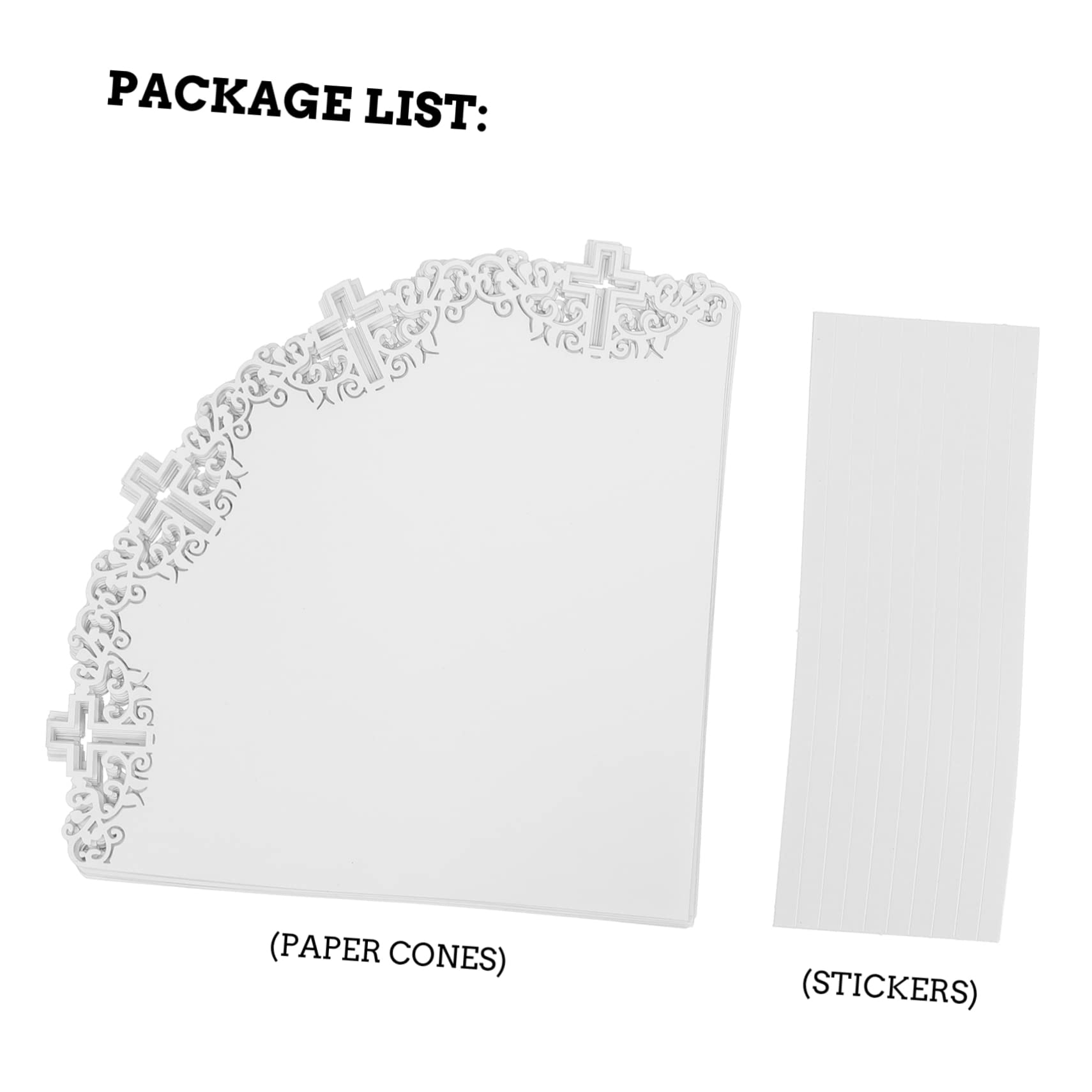 SHINEOFI 100piezas Conos Para Confeti De Boda Diseño De Encaje Hueco Sostenedores De Flores y Pétalos Decoración Para Ceremonias y Fiestas